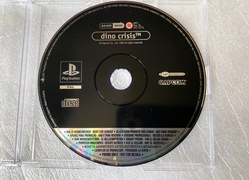 Dino crisis ps1 promo raro - ps1,
